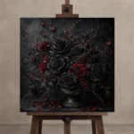 Premium Wall Art Kare Html Edition – FKOWERWALL0826007 displayed on a studio easel