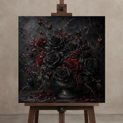 Premium Wall Art Kare Html Edition – FKOWERWALL0826007 displayed on a studio easel