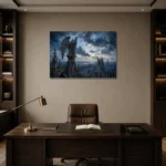 Premium Wall Art Yatay Html Edition – FKOWERWALL0826010 displayed in a contemporary gallery-inspired room