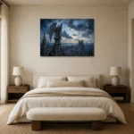 Premium Wall Art Yatay Html Edition – FKOWERWALL0826010 showcased in an elegant minimalist interior