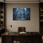 Premium Wall Art Yatay Html Edition – FKOWERWALL0826012 displayed in a contemporary gallery-inspired room