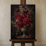 Premium Wall Art Dikey Html Edition – FKOWERWALL0826013 displayed on a studio easel