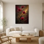 Premium Wall Art Dikey Html Edition – FKOWERWALL0826015 styled in a refined neutral interior