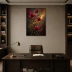 Premium Wall Art Dikey Html Edition – FKOWERWALL0826015 displayed in a contemporary gallery-inspired room