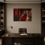 Premium Wall Art Yatay Html Edition – GEISHA0826003 displayed in a contemporary gallery-inspired room