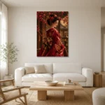 Premium Wall Art Dikey Html Edition – GEISHA0826004 styled in a refined neutral interior