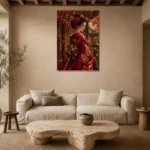 Premium Wall Art Dikey Html Edition – GEISHA0826004 presented in a sophisticated home setting