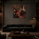 Premium Wall Art Kare Html Edition – GEISHA0826008 shown in a warm modern interior