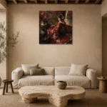 Premium Wall Art Kare Html Edition – GEISHA0826008 presented in a sophisticated home setting