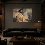 Premium Wall Art Yatay Html Edition – GEISHA0826010 shown in a warm modern interior