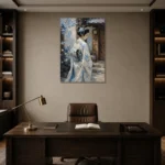 Premium Wall Art Dikey Html Edition – GEISHA0826013 displayed in a contemporary gallery-inspired room