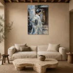 Premium Wall Art Dikey Html Edition – GEISHA0826013 presented in a sophisticated home setting