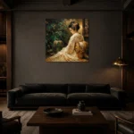 Premium Wall Art Kare Html Edition – GEISHA0826016 shown in a warm modern interior