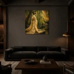 Premium Wall Art Kare Html Edition – GEISHA0826017 shown in a warm modern interior