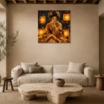 Premium Wall Art Kare Html Edition – GEISHA0826025 presented in a sophisticated home setting