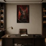 Premium Wall Art Dikey Html Edition – GOTHIC0826004 displayed in a contemporary gallery-inspired room