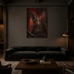 Premium Wall Art Dikey Html Edition – GOTHIC0826004 shown in a warm modern interior