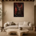 Premium Wall Art Dikey Html Edition – GOTHIC0826004 presented in a sophisticated home setting