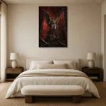Premium Wall Art Dikey Html Edition – GOTHIC0826004 showcased in an elegant minimalist interior