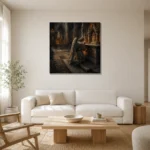 Premium Wall Art Kare Html Edition – GOTHIC0826008 styled in a refined neutral interior