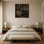 Premium Wall Art Kare Html Edition – GOTHIC0826008 showcased in an elegant minimalist interior