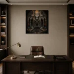Premium Wall Art Kare Html Edition – GOTHIC0826009 displayed in a contemporary gallery-inspired room