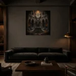Premium Wall Art Kare Html Edition – GOTHIC0826009 shown in a warm modern interior