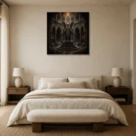 Premium Wall Art Kare Html Edition – GOTHIC0826009 showcased in an elegant minimalist interior