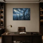 Premium Wall Art Yatay Html Edition – GOTHIC0826010 displayed in a contemporary gallery-inspired room