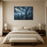 Premium Wall Art Yatay Html Edition – GOTHIC0826010 showcased in an elegant minimalist interior