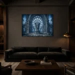 Premium Wall Art Yatay Html Edition – GOTHIC0826012 shown in a warm modern interior