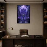 Premium Wall Art Dikey Html Edition – GOTHIC0826015 displayed in a contemporary gallery-inspired room