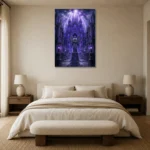 Premium Wall Art Dikey Html Edition – GOTHIC0826015 showcased in an elegant minimalist interior