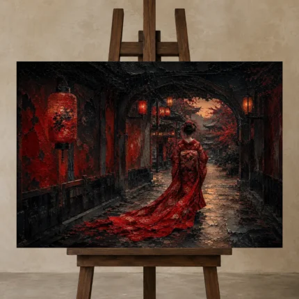 Premium Wall Art Yatay Html Edition – KIDSROOM0826003 displayed on a studio easel