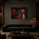 Premium Wall Art Yatay Html Edition – KIDSROOM0826003 shown in a warm modern interior