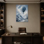Premium Wall Art Dikey Html Edition – KIDSROOM0826006 displayed in a contemporary gallery-inspired room
