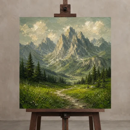 Premium Wall Art Kare Html Edition – KIDSROOM0826007 displayed on a studio easel