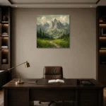 Premium Wall Art Kare Html Edition – KIDSROOM0826007 displayed in a contemporary gallery-inspired room