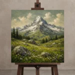 Premium Wall Art Kare Html Edition – KIDSROOM0826009 displayed on a studio easel