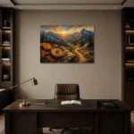 Premium Wall Art Yatay Html Edition – KIDSROOM0826010 displayed in a contemporary gallery-inspired room