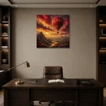 Premium Wall Art Kare Html Edition – KIDSROOM0826017 displayed in a contemporary gallery-inspired room