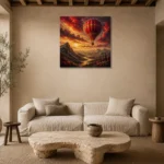 Premium Wall Art Kare Html Edition – KIDSROOM0826017 presented in a sophisticated home setting