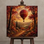 Premium Wall Art Kare Html Edition – KIDSROOM0826018 displayed on a studio easel