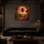 Premium Wall Art Kare Html Edition – KIDSROOM0826018 shown in a warm modern interior