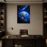Premium Wall Art Dikey Html Edition – KIDSROOM0826023 displayed in a contemporary gallery-inspired room