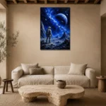 Premium Wall Art Dikey Html Edition – KIDSROOM0826024 presented in a sophisticated home setting