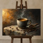 Premium Wall Art Yatay Html Edition – KITCHENNW2001 displayed on a studio easel
