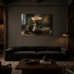Premium Wall Art Yatay Html Edition – KITCHENNW2003 shown in a warm modern interior