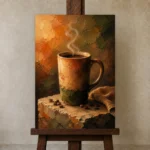 Premium Wall Art Dikey Html Edition – KITCHENNW2004 displayed on a studio easel