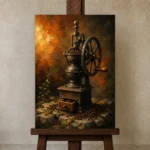 Premium Wall Art Dikey Html Edition – KITCHENNW2005 displayed on a studio easel
